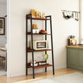 MURAGO Rustic Brown 4-Tier & 5-Tier Wooden Bookshelf - Anti-Tipping Storage Racks Organizer for Small Spaces, Living Room, Living Room Decor