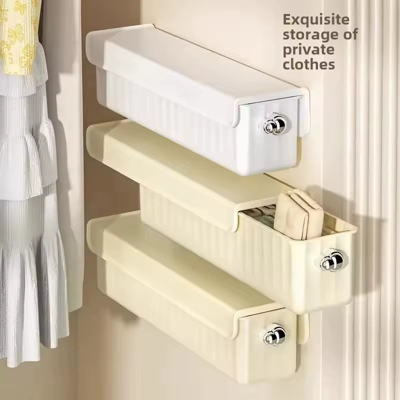 1Pc Pull-Out Underwear Bra Organizer Drawer Socks Storage Box Wall Mounted Panties Boxes Bedroom Closet Organizer Spave Saving