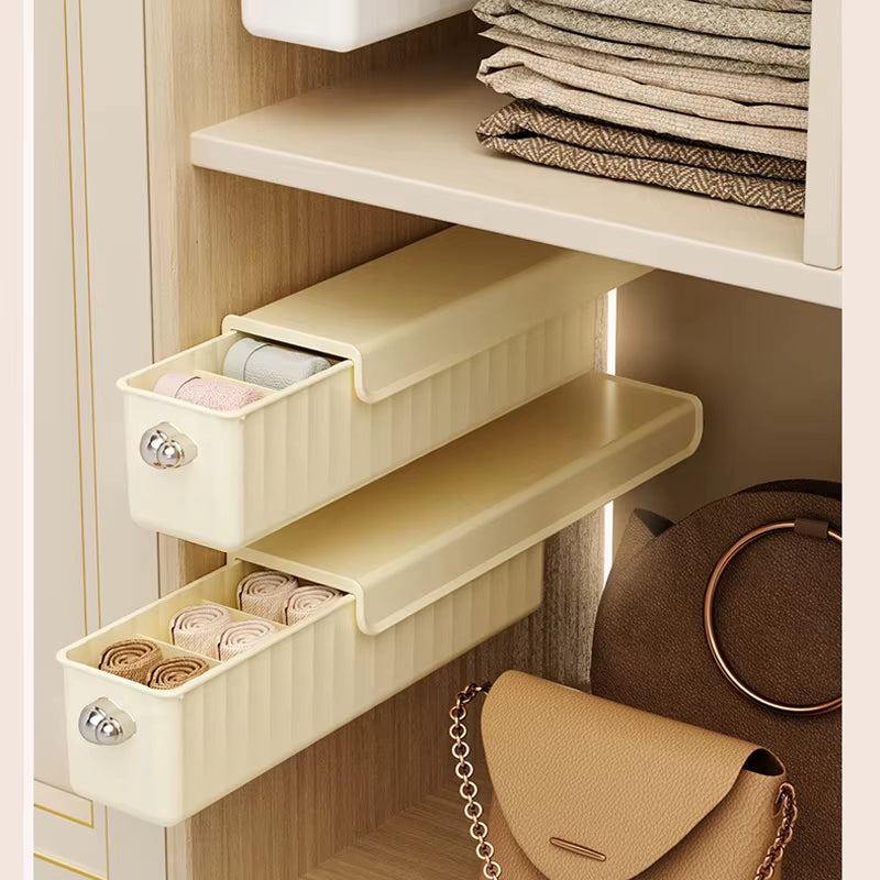 1Pc Pull-Out Underwear Bra Organizer Drawer Socks Storage Box Wall Mounted Panties Boxes Bedroom Closet Organizer Spave Saving